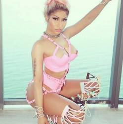 Nicki Minaj big boobs and ass in hot latex lingerie 32x MixQ