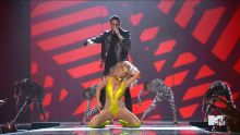 Britney Spears - MTV Video Music Awards 2016 720p sexy bodysuit on stage