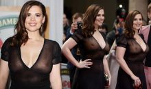 Hayley Atwell see through dress in Jameson Empire Awards 2015 66x HQ