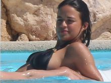 Michelle Rodriguez sexy in bikini at the Hotel du Cap-Eden-Roc 2014 May 35x MixQ
