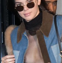 Kendall Jenner braless in see through top at L'Avenue restaurant 52x HQ photos