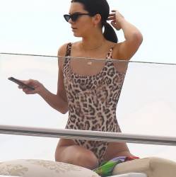 Kendall Jenner sexy swimsuit candids on a yacht in Antibes 198x MixQ photos