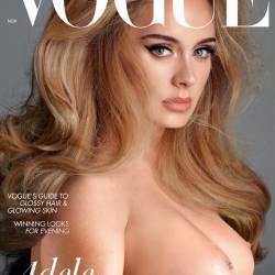 Adele topless on Vogue magazine cover UHQ