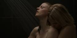 Rose Leslie, Helene Yorke - The Good Fight S01 E01 720p topless bathing scene
