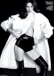 Irina Shayk topless photo shoot for 7 Hollywood magazine 2013 November 9x MQ