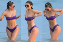 Kylie Jenner wearing sexy bikini on the beach in Punta Mita, Mexico 54x UHQ