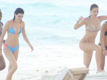 Kendall Jenner, Bella Hadid sexy bikini candids on the beach in Turks and Caicos 36x HQ photos