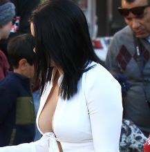 Ariel Winter braless big boobs cleavage at The Grove in Los Angeles 40x HQ photos