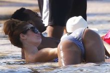 Jessica Alba wearing sexy bikini on the beach in the Caribbean 91x HQ
