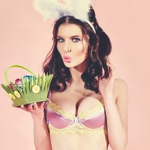 Helen Flanagan hot Easter lingerie photo shoot 2014 April HQ