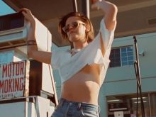 Kristen Stewart – The Rolling Stones - Ride 'Em On Down topless boobs slip spread legs