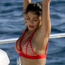 Nicole Scherzinger flaunts her amazing ass and boobs in bikini candids on the yacht in Greece 37x HQ photos