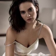 Lily James sexy Town & Country 2016 photo shoot nightwear topless 6x HQ photos