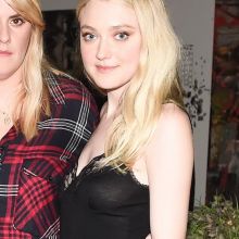 Dakota Fanning in see through dress on Dinner Celebration in honour of RODARTE & Other Stories Collection 6x HQ photos