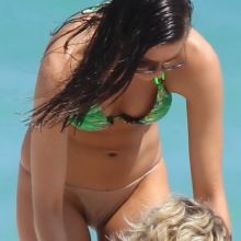 Karina Jelinek boobs slip nip slip topless during a photo shoot in Miami Beach 27x UHQ photos