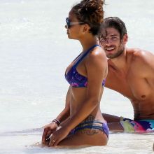 Christina Milian wearing sexy bikini on the beach in Cancun 34x HQ