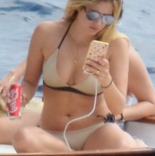 Ashley Benson, Shay Mitchell & Troian Bellisario sexy bikinis and swimsuits candids on the yacht in Capri 37x HQ photos