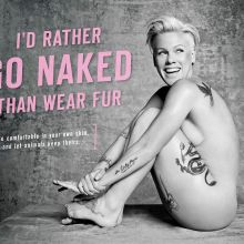 Pink nude photo shoot for PETA 6x HQ