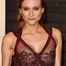 Diane Kruger nipple peek in see through dress on 2016 Vanity Fair Oscar Party 44x UHQ photos