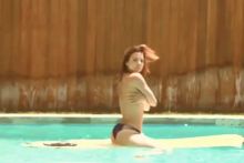 Kaili Thorne topless Instagram video screen MQ