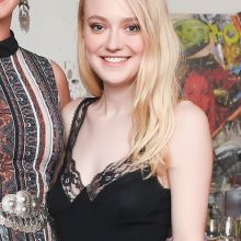 Dakota Fanning in see through dress on Dinner Celebration in honour of RODARTE & Other Stories Collection 6x HQ photos