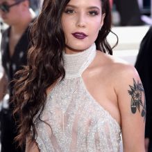 Halsey braless in see through bodysuit on 2016 MTV Video Music Awards in NY 40x HQ photos