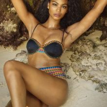 Chanel Iman nude naked topless bodypaint see through Sports Illustrated sexy Swimsuit 2016 photo shoot 37x HQ