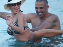 Nicole Scherzinger nip slip show big boobs in sexy bikini on the beach in Mykonos 206x UHQ ADDS