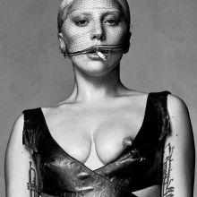 Lady Gaga topless nip slip nude V magazine 17x HQ photos