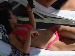 Hailee Steinfeld hot in pink bikini