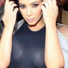 Kim Kardashian show big boobs in see through dress while leaving her hotel in London 21x UHQ