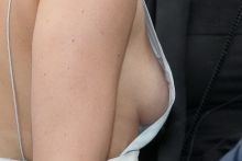 Jennifer Lawrence flashin side boob Christian Dior fashion show in Paris 12x HQ