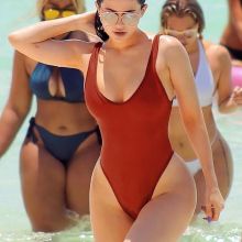 Kylie Jenner sexy swimsuit on the beach Instagram HQ photo