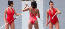 Lucy Mecklenburgh wearing sexy swimsuit on paddleboarding in Spain 42x HQ