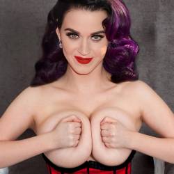 Katy Perry topless show big boobs HQ