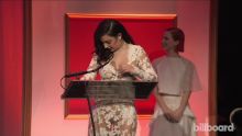 Charli XCX Accepts Hitmaker Honor - Billboard Women in Music 2014 nice boobs in see through dress