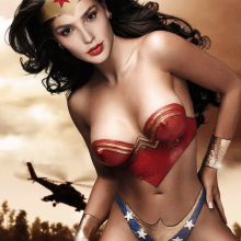 Gal Gadot body paint topless nude naked Wonder Woman leaked Posters and Promo shots 8x HQ photos