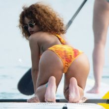 Rihanna wearing a swimsuit in Barbados 64x HQ
