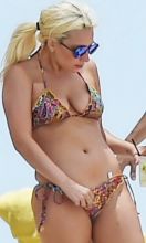 Lady Gaga wearing sexy bikini on the beach in Bahamas 20x HQ