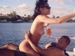 Rihanna nude young on a boat private leaked photo
