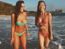 Jessica Lowndes wearing sexy bikini on the beach in Hawaii Twitpics 6x HQ