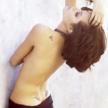 Angelina Jolie nineteen without bra 1995 topless photo shoot 12x UHQ