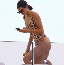 Kendall Jenner sexy swimsuit candids on a yacht in Antibes 198x MixQ photos