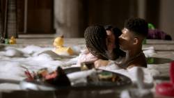 Rumer Willis, Serayah - Empire S03 E15 720p nude bathing lesbian threesome sex scene