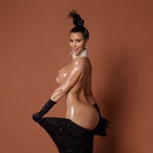 Kim Kardashian nude Paper Magazine Cover show big boobs ass and shaved pussy 6x HQ