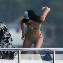 Kendall Jenner wearing sexy bikini on the boat in St Barts 24x HQ