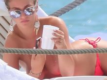 Amy Willerton topless sunbathing in Cannes 2014 August 9x HQ