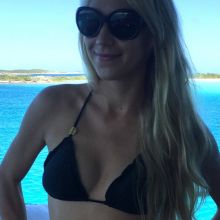 Anna Kournikova wearing sexy bikini on the boat Instagram photo HQ
