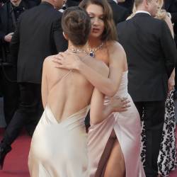 Bella Hadid upskirt at Opening Ceremony of 70th Cannes Film Festival 51x HQ photos