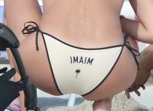 Doutzen Kroes, Joan Smalls sexy bikini cameltoe candids on the beach in Miami 289x HQ photos